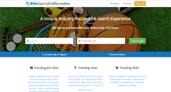 Desktop Screenshot of ihiresportsandrecreation.com