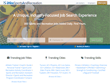 Tablet Screenshot of ihiresportsandrecreation.com